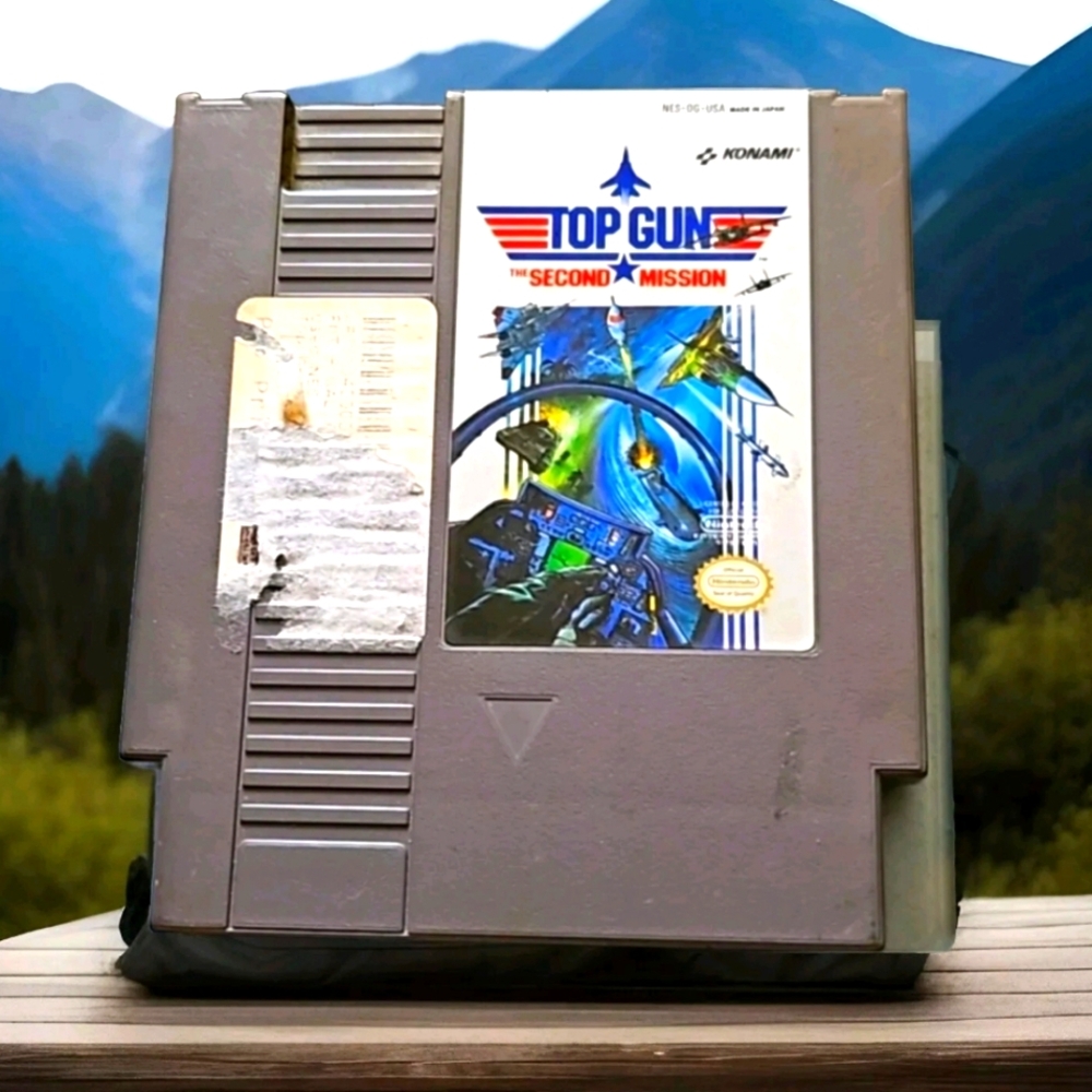 NES Top Gun Second Mission, 1990. Tested/ Working. Game Only
